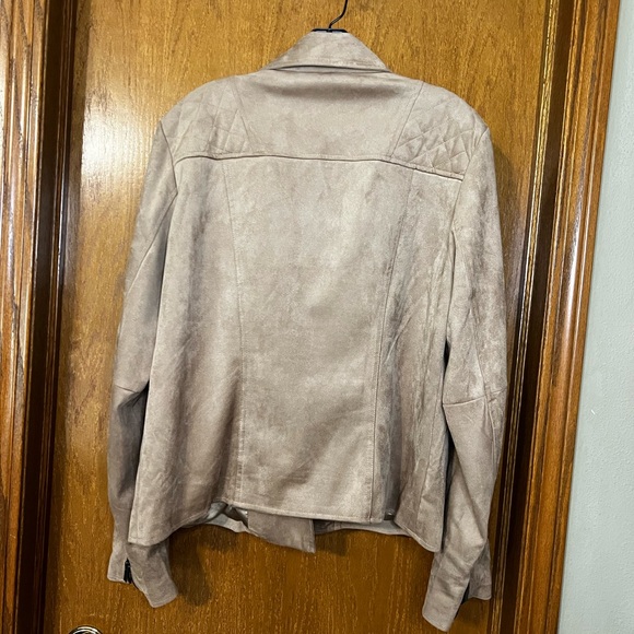 Kut From The Kloth Faux Suede Moto Jacket, Camel, XXL - Picture 3 of 11